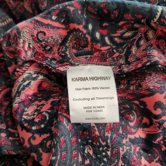 Karma Highway One Size Womens Dress Boho Indie - Picture 7 of 7